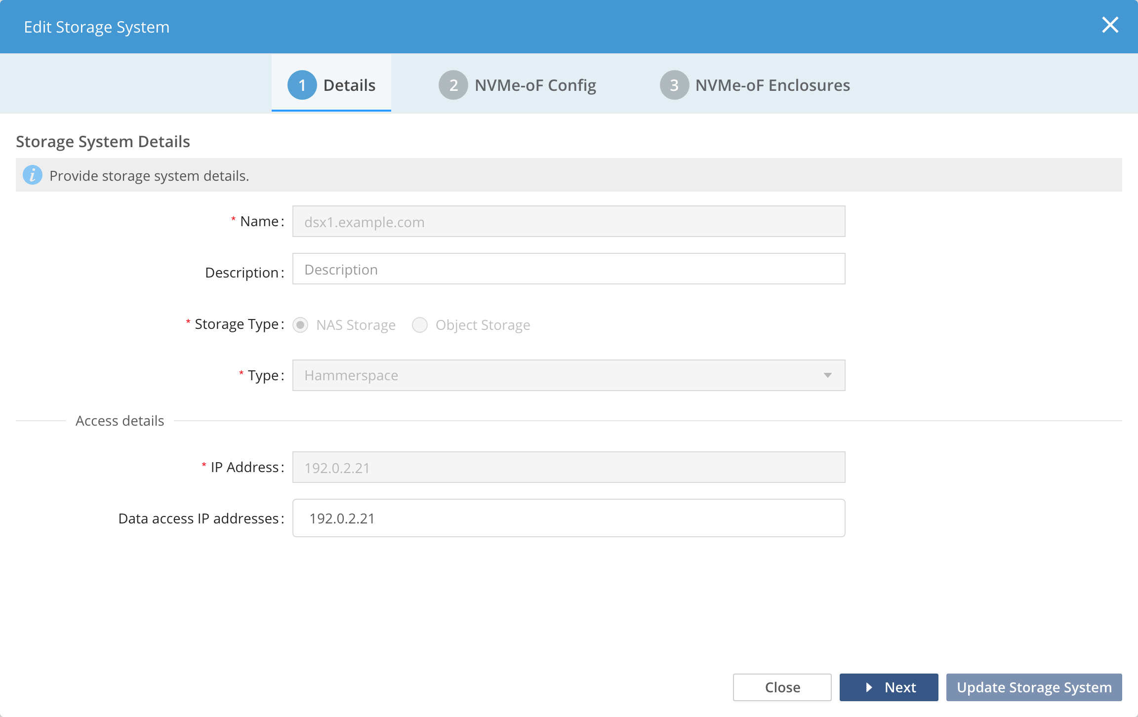 admin adding an nvme of enclosure and subsystems image2