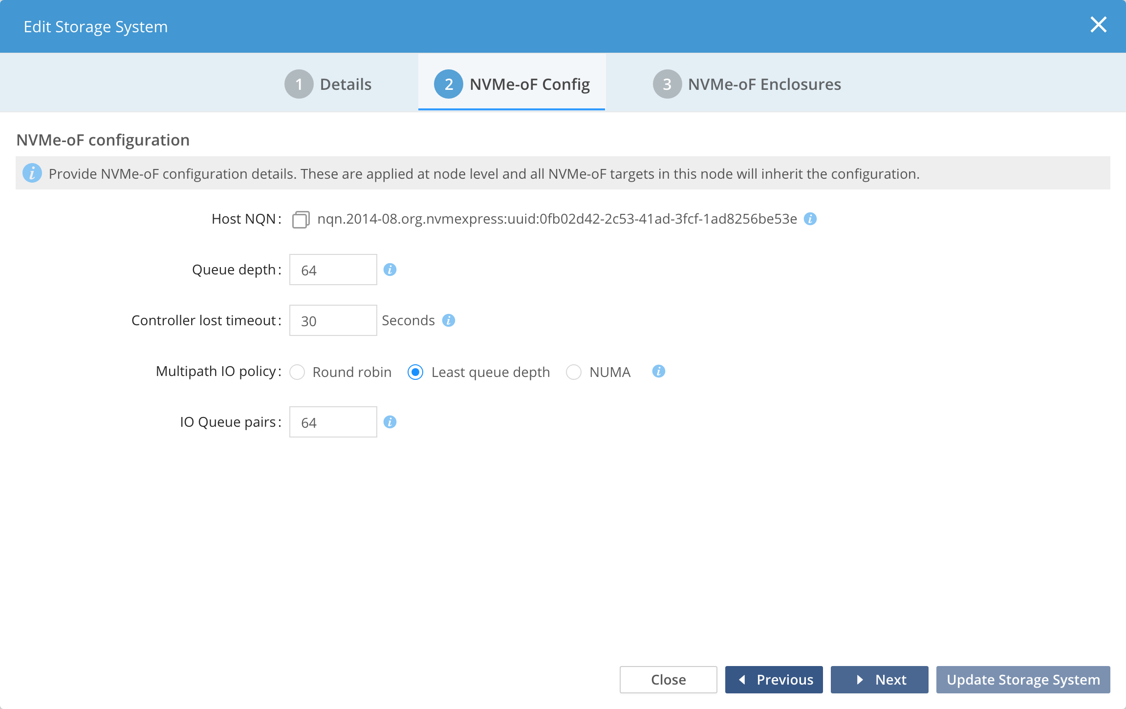 admin adding an nvme of enclosure and subsystems image3