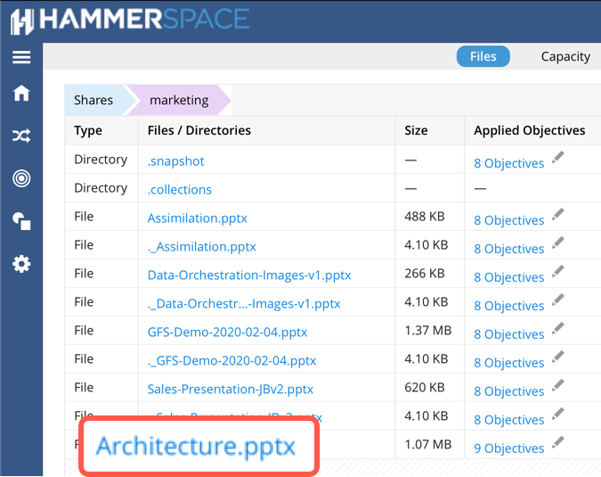 admin recovering deleted file using the gui image3