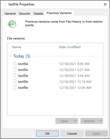 admin windows previous versions image1