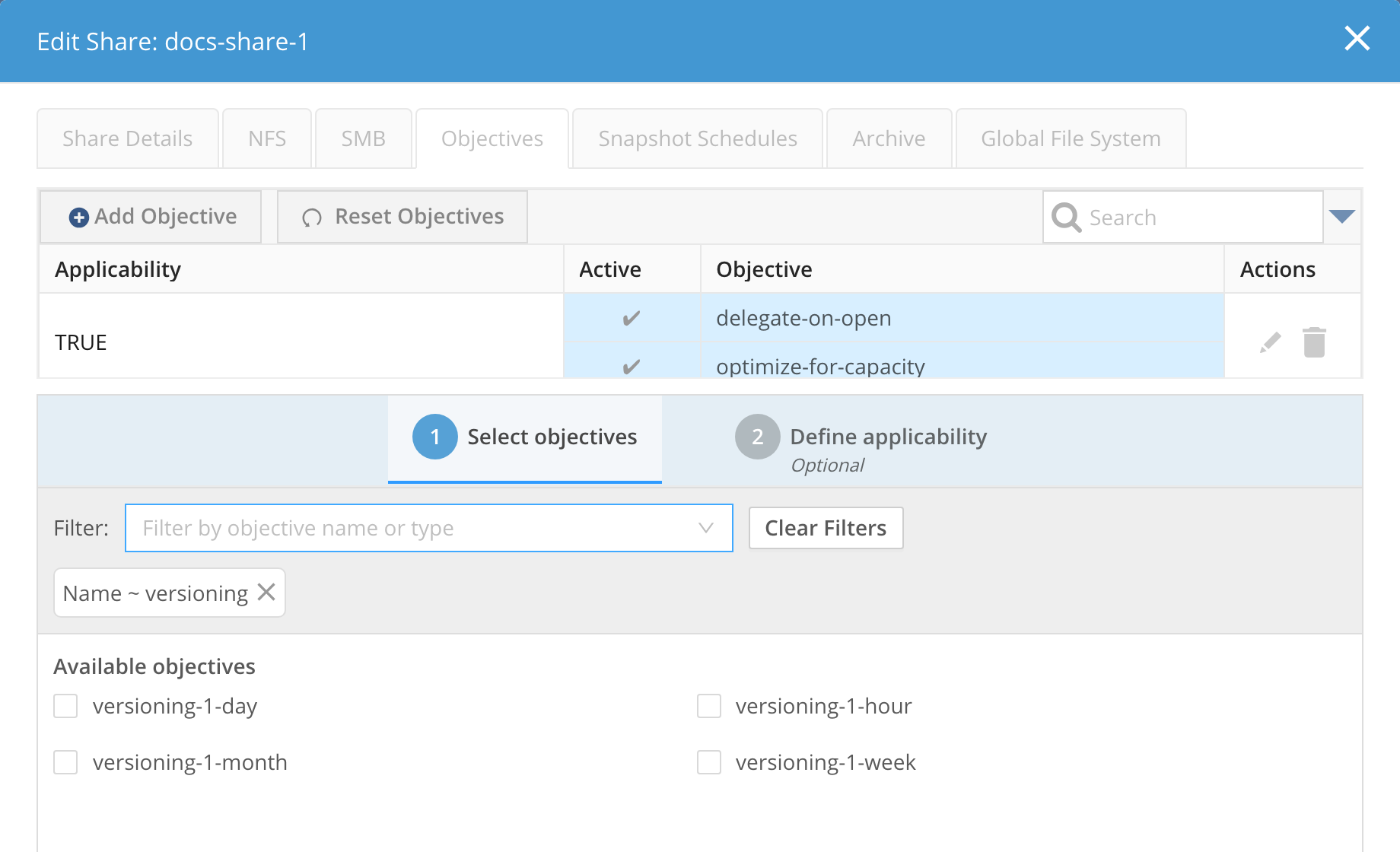 admin configuring file versioning in the gui image2