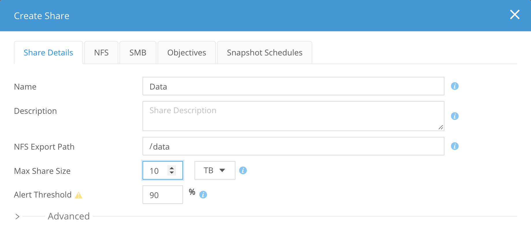 admin creating a share image1
