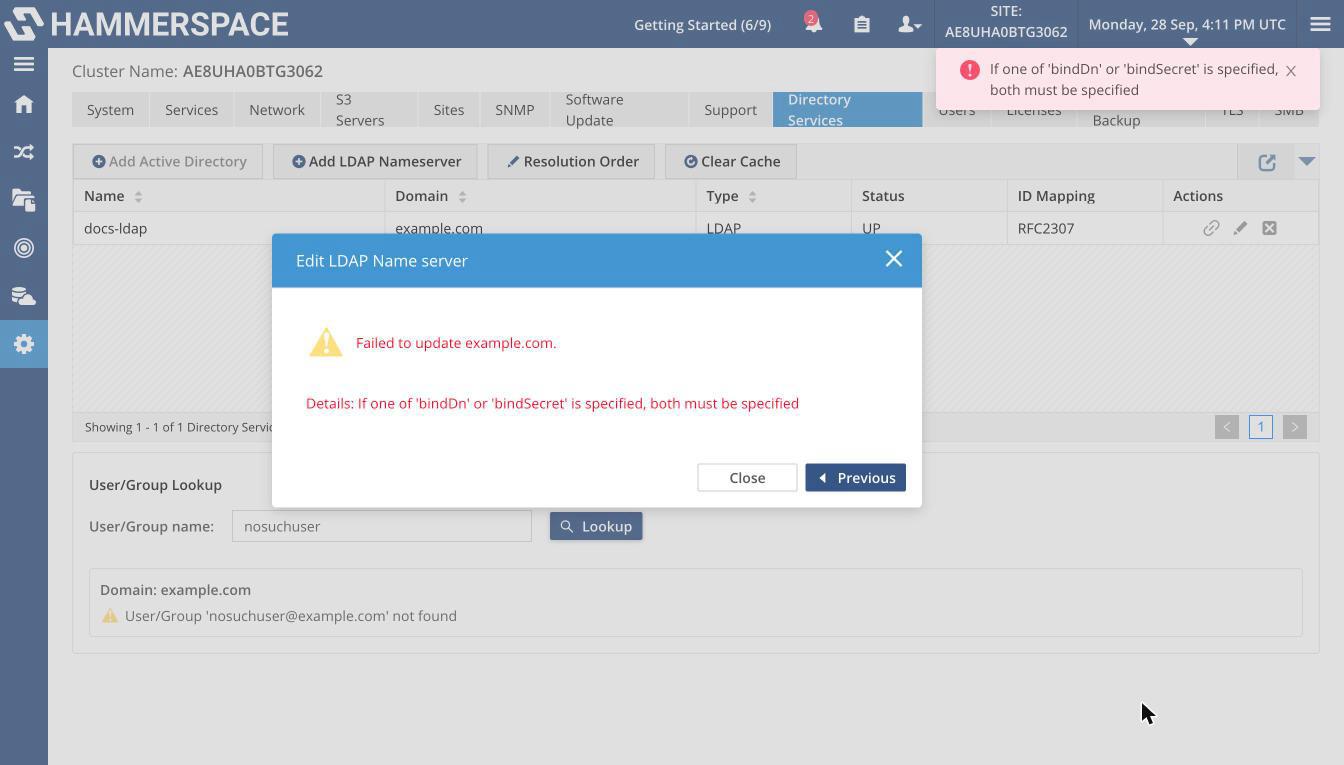 admin updating an ldap name service image2