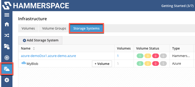 azure creating volumes image1