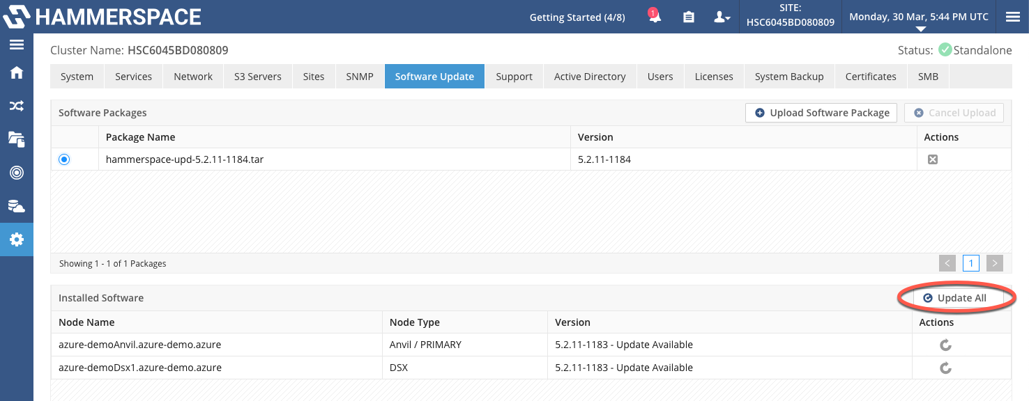 azure upgrading the system image4
