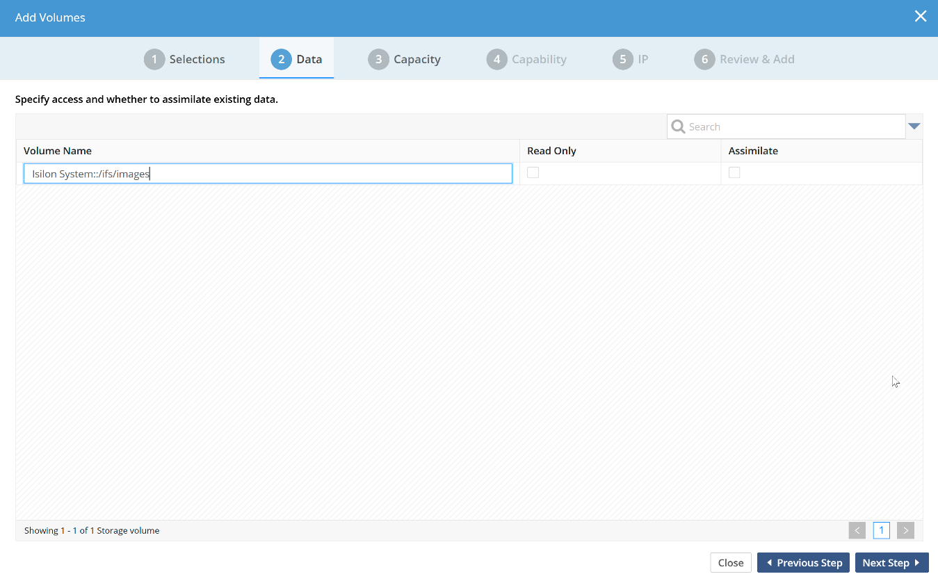 config adding isilon storage volumes image2
