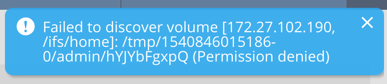 config permission denied when adding isilon storage system image1