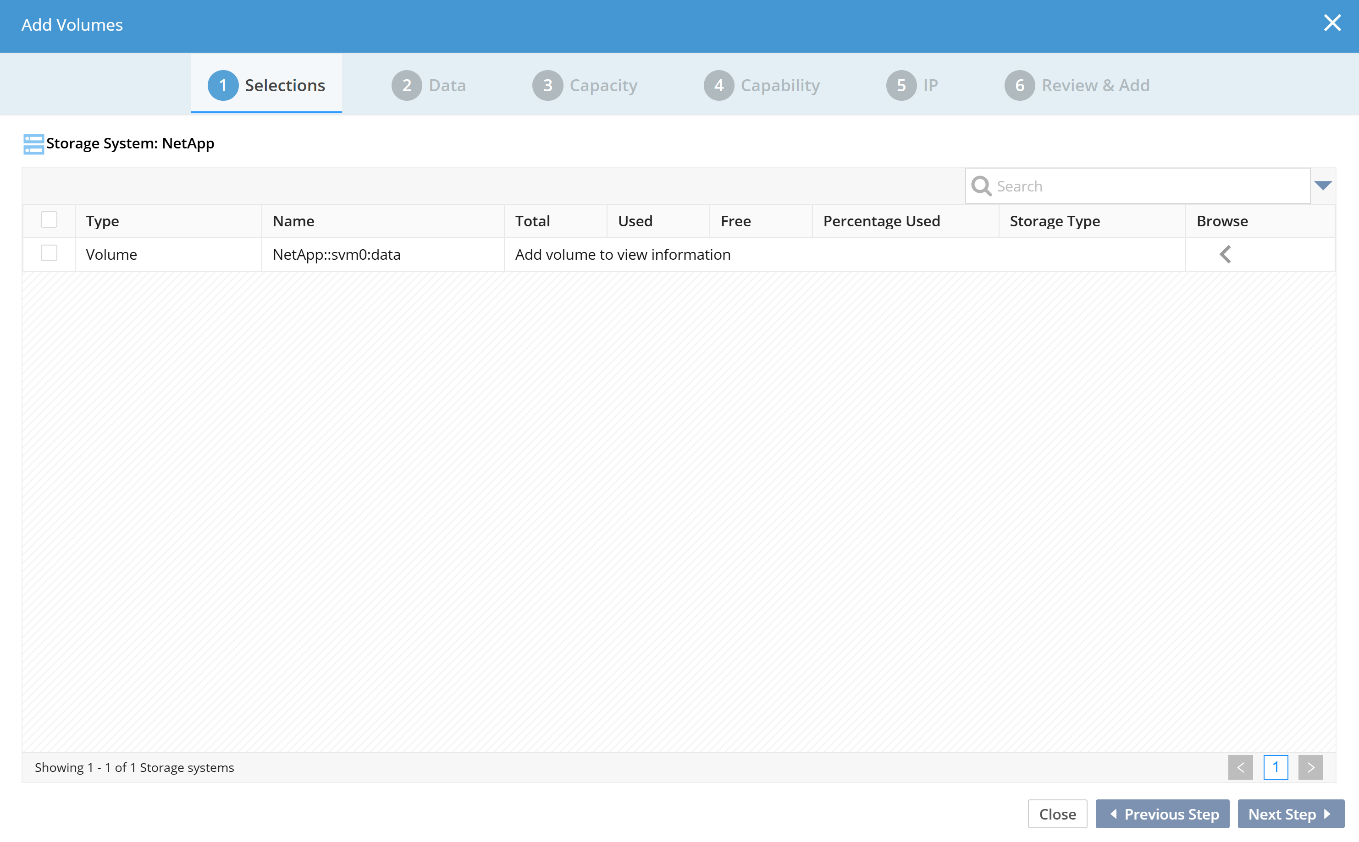 config adding netapp storage volumes image1