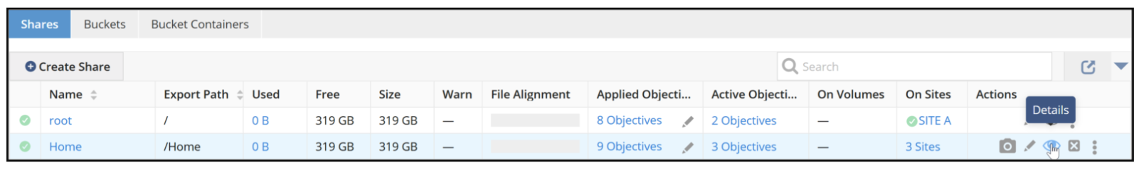 gfsr create a global share using the gui image7