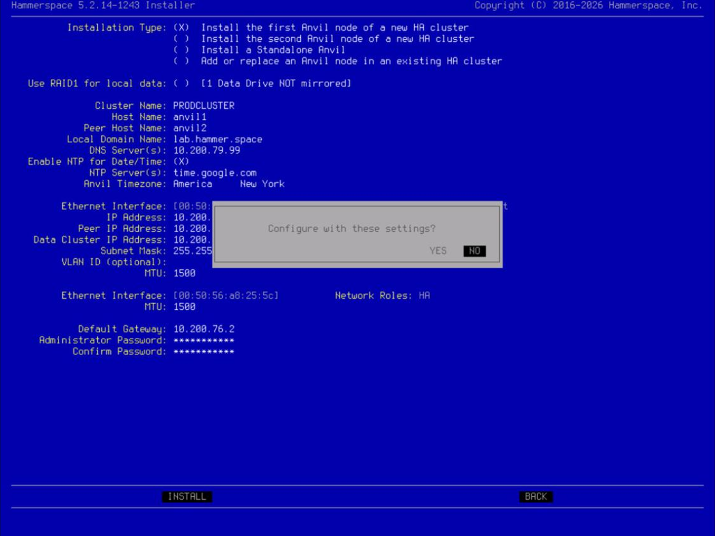 install part 2 installing the first anvil node in the ha cluster image2