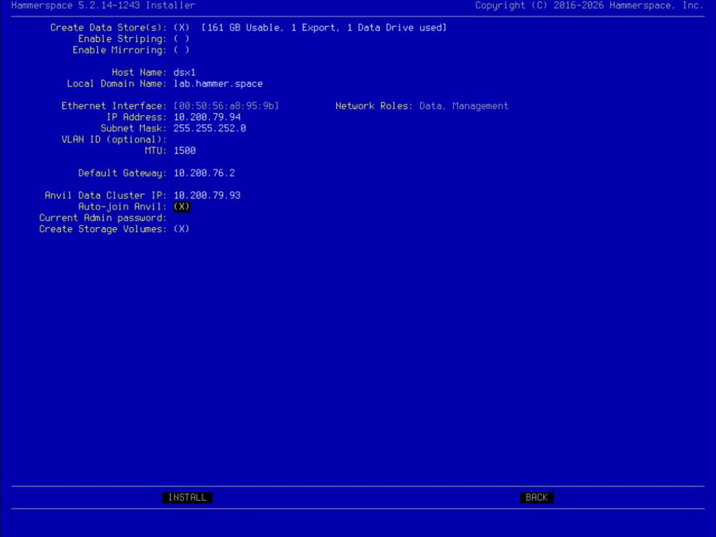 install installing data services dsx image4