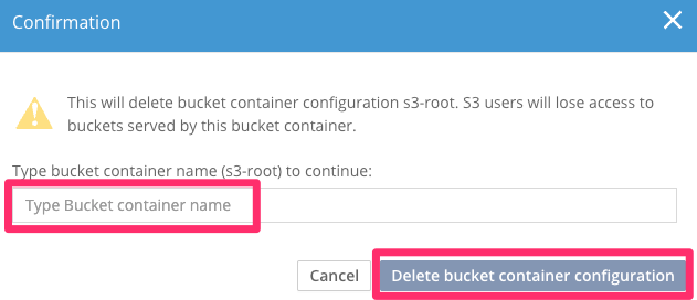 s3 delete an s3 bucket container image2